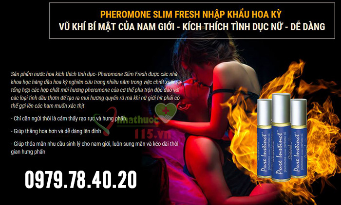 nước hoa kích dục pheromone slim fresh